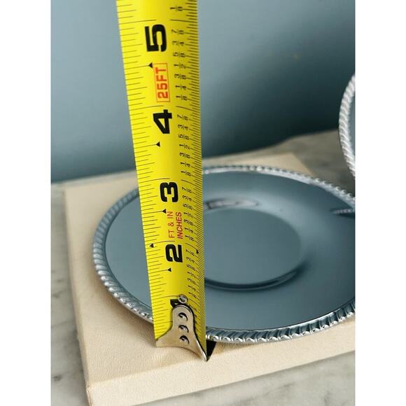 Vintage Doehler-Jarvis (2) Plate Division National Lead Chromeware Plates NIB - Picture 9 of 12